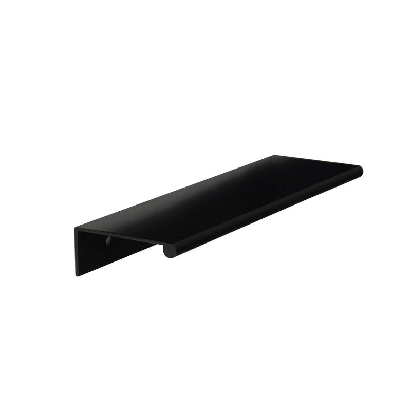 CKP #3306 - 6 Inch Brand Back Mount Finger Pull, Sleek and Durable Matte Black â€“ Modern Hardware for Cabinets, Drawers, and Furniture Upgrades - Image 1